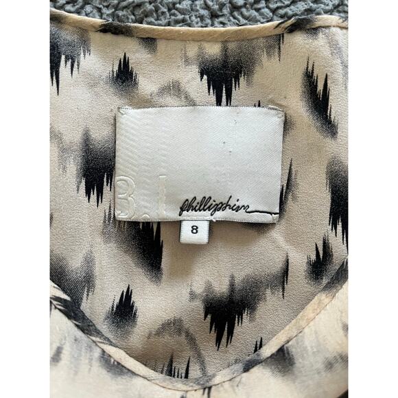 3.1 Phillip Lim Ivory Black Silk Beaded Romantic Boho Glam Blouse Top Sz 8 $785 - Picture 6 of 16